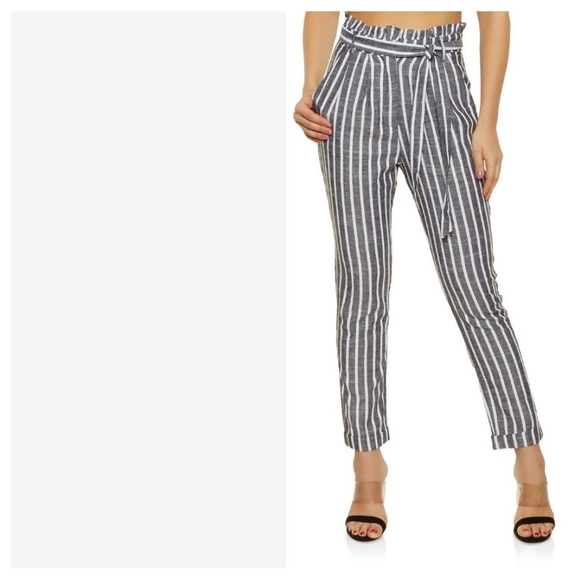 new look striped pants